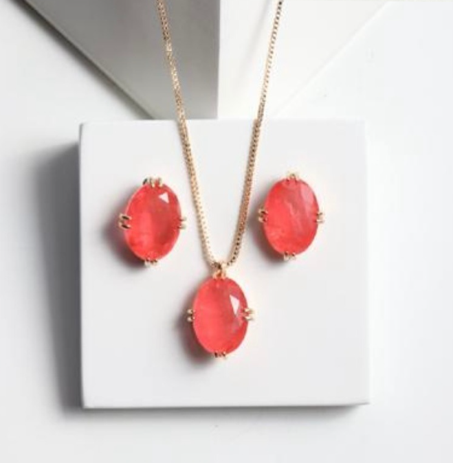 Conjunto Turmalina Tangerina Fusion