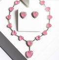Conjunto Luxo Pink Ligth e Zircônias