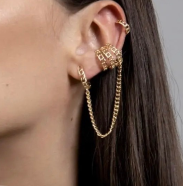 Brinco duplo correntes