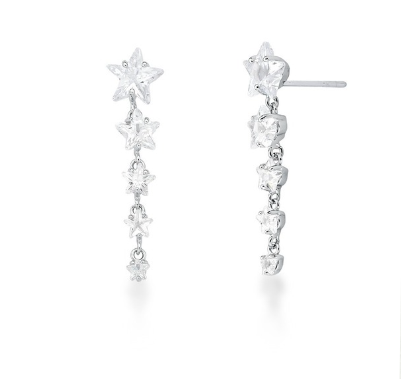 Brinco Estrelas de Cristal