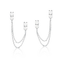 Brinco Cristal dois furos