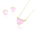 Conjunto Pink Ligth Fusion coração