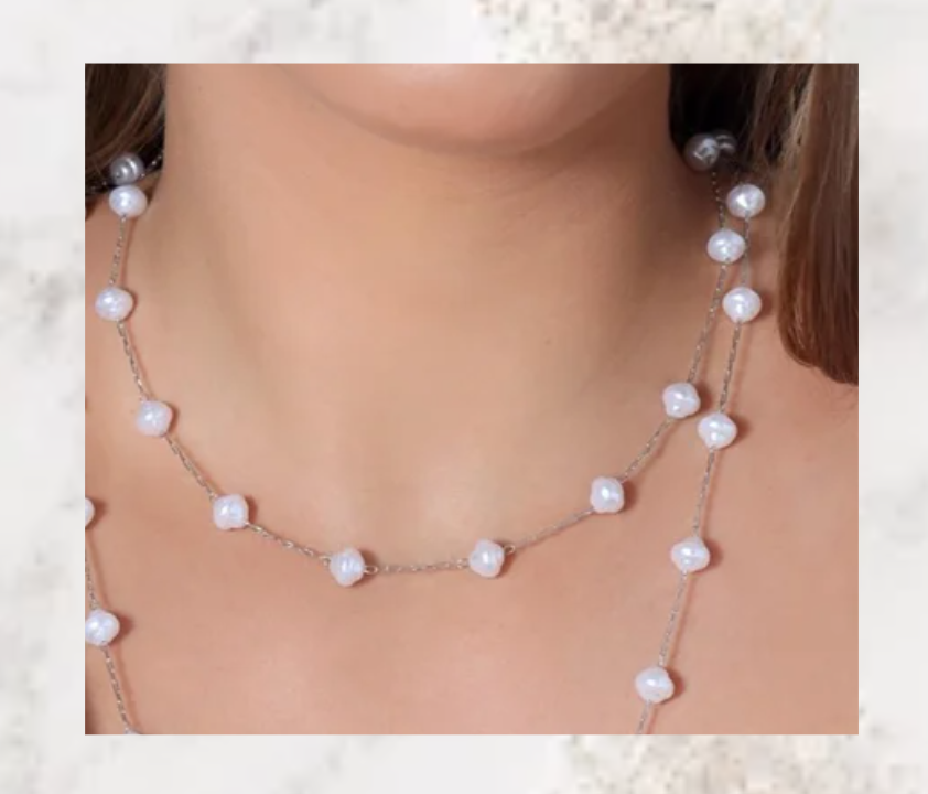 Choker com Pérolas Rústica bolinha