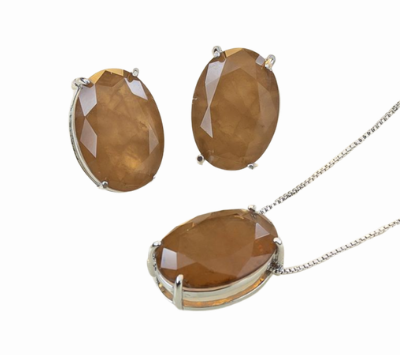 Conjunto Mocha Mousse Fusion oval