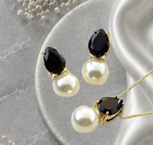 Conjunto Realeza Ônix gota