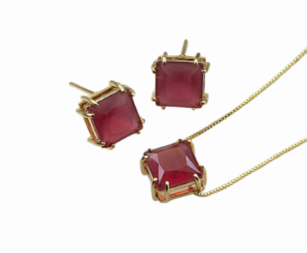 Conjunto Rubelita Cristal quadrada
