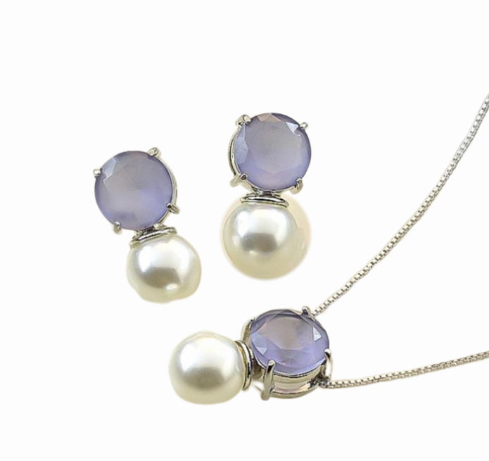 Conjunto Realeza Tanzanita Fusion bolinha