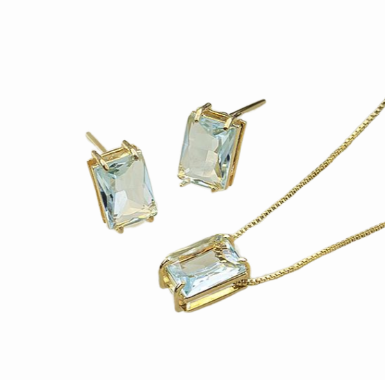 Conjunto Turmalina Cristal